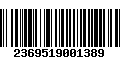 Código de Barras 2369519001389