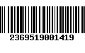 Código de Barras 2369519001419