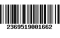 Código de Barras 2369519001662