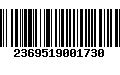 Código de Barras 2369519001730