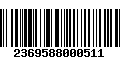 Código de Barras 2369588000511