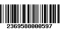 Código de Barras 2369588000597