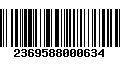 Código de Barras 2369588000634