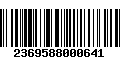 Código de Barras 2369588000641