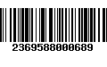 Código de Barras 2369588000689