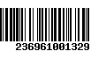 Código de Barras 236961001329