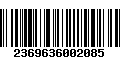 Código de Barras 2369636002085