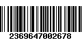 Código de Barras 2369647002678