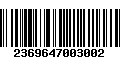 Código de Barras 2369647003002