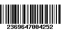 Código de Barras 2369647004252