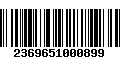 Código de Barras 2369651000899