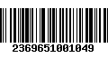 Código de Barras 2369651001049