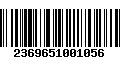 Código de Barras 2369651001056