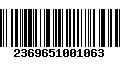 Código de Barras 2369651001063