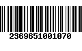 Código de Barras 2369651001070