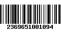 Código de Barras 2369651001094