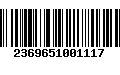 Código de Barras 2369651001117