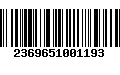 Código de Barras 2369651001193