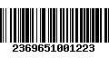 Código de Barras 2369651001223