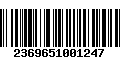 Código de Barras 2369651001247