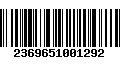 Código de Barras 2369651001292