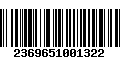 Código de Barras 2369651001322