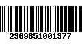 Código de Barras 2369651001377