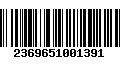 Código de Barras 2369651001391