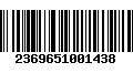 Código de Barras 2369651001438