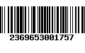 Código de Barras 2369653001757