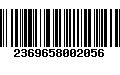 Código de Barras 2369658002056