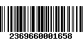 Código de Barras 2369660001658