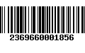 Código de Barras 2369660001856