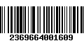 Código de Barras 2369664001609