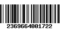 Código de Barras 2369664001722