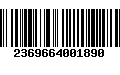 Código de Barras 2369664001890