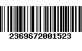 Código de Barras 2369672001523