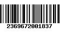 Código de Barras 2369672001837