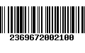 Código de Barras 2369672002100