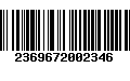 Código de Barras 2369672002346