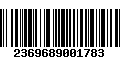 Código de Barras 2369689001783