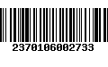 Código de Barras 2370106002733