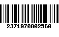 Código de Barras 2371970002560