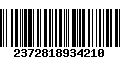 Código de Barras 2372818934210