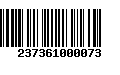 Código de Barras 237361000073