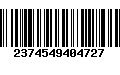 Código de Barras 2374549404727