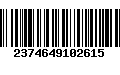 Código de Barras 2374649102615