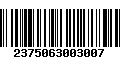 Código de Barras 2375063003007