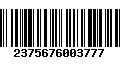 Código de Barras 2375676003777