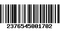 Código de Barras 2376545001702